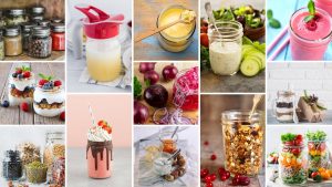 Collage of Ways to Use a Mason Jar in the Kitchen