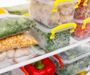 Image of food stored in the freezer